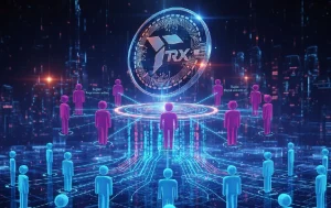 تصویری با نوشته رمزارز ترون